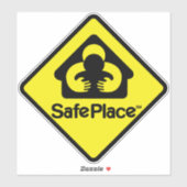 Sticker Endroit sûr (Feuille)