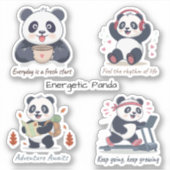 Sticker Energetic Panda Collection (Devant)