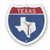 Sticker Énergie éolienne du Texas (Devant)