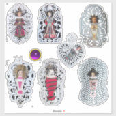 Sticker Enfant Jésus, Carvages en papier de Noël (Feuille)