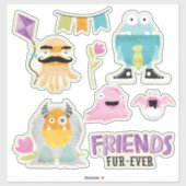 Sticker Enfants amis pour toujours Contour (Feuille)