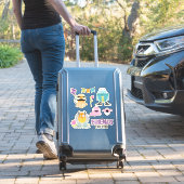 Sticker Enfants amis pour toujours Contour (Valise Insitu)