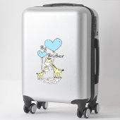 Sticker Enfants Big Brother Cute Giraffes Idée cadeau Todd (Sur valise)
