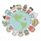 Sticker Enfants du monde enseignant (Devant)