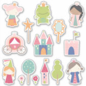 Sticker Enfants Fairytale Princesses (Devant)