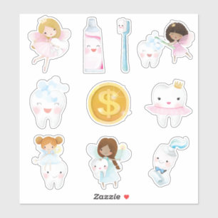 Sticker Enfants Fée pour dents