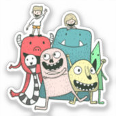 Sticker Enfants Monster (Recto)