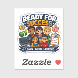 Sticker Enfants prêts pour la réussite Carrière