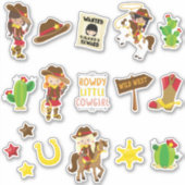 Sticker Enfants Wild West Cowgirls (Devant)