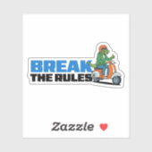 Sticker Enfreindre les règles (Feuille)