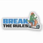 Sticker Enfreindre les règles (Devant)