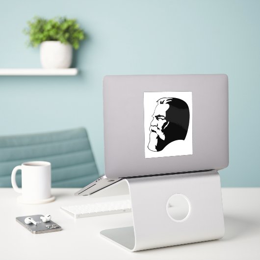 Sticker Engels, Communism, Socialism, Soviet Union (Ordinateur portable sur le bureau)