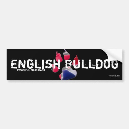 Sticker English Bulldog (Voorkant)