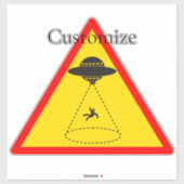 Sticker Enlèvement d'Alien UFO Thunder_Cove (Feuille)