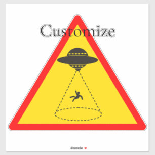 Sticker Enlèvement d'Alien UFO Thunder_Cove