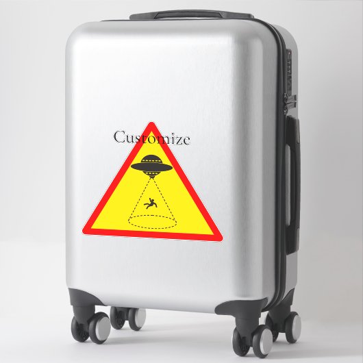 Sticker Enlèvement d'Alien UFO Thunder_Cove (Sur valise)