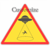 Sticker Enlèvement d'Alien UFO Thunder_Cove (Devant)