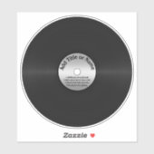 Sticker Enregistrement LP Vinyl Look (Feuille)