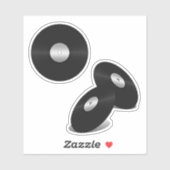 Sticker Enregistrements LP Vinyl Look (Feuille)