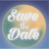 Sticker Enregistrer la lune magique de la date (Devant)