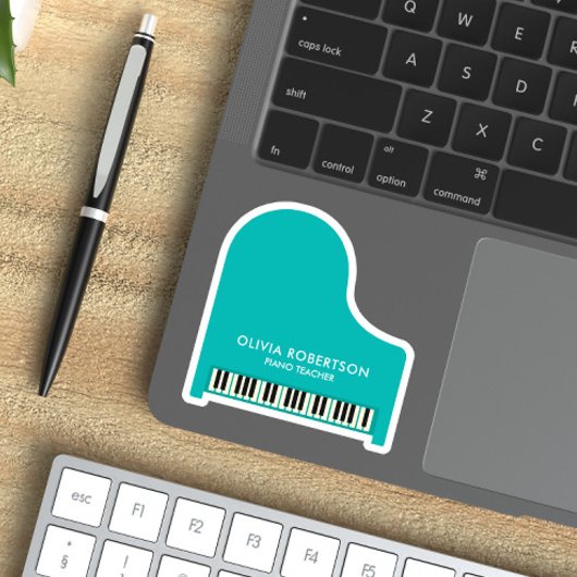 Sticker Enseignant de piano, Studio de musique, Tuteur de