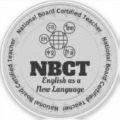 Sticker Enseignant du NBCT L'anglais comme nouvelle langue (Devant)