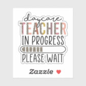 Sticker Enseignant en garderie en cours Enseignant en gard (Feuille)