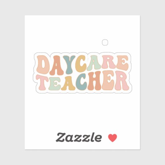 Sticker Enseignant en garderie, Fournisseur de garderies, (Feuille)