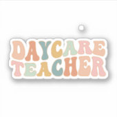 Sticker Enseignant en garderie, Fournisseur de garderies, (Devant)