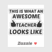 STICKER ENSEIGNANT INCONTOURNABLE (Feuille)