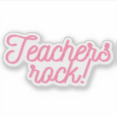 Sticker Enseignants Rock ! (Devant)