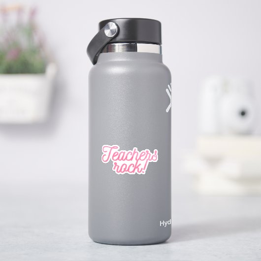 Sticker Enseignants Rock ! (HydroFlask)