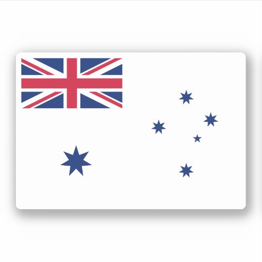 Sticker Enseigne blanche australienne (Devant)