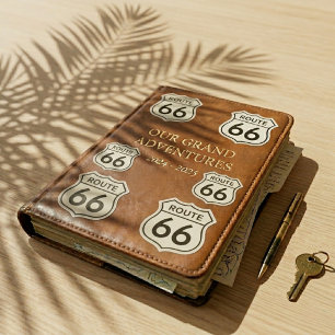 Sticker Enseigne personnalisée Route 66 Rétro