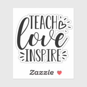 Sticker Enseigner l'inspiration d'amour Appréciation de