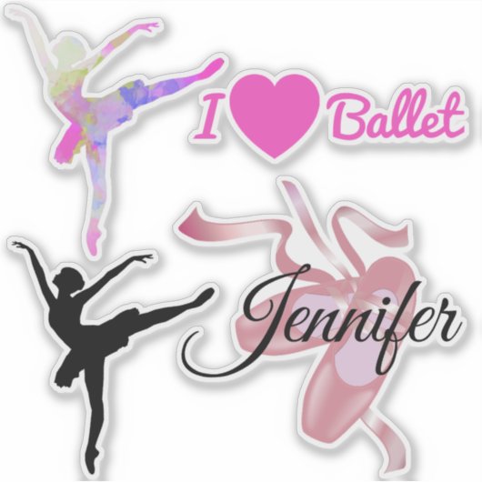 Sticker Ensemble à thème Ballet (Devant)