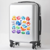 Sticker Ensemble brillant d'autocollants animaliers (Sur valise)