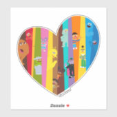 Sticker Ensemble Coeur (Feuille)