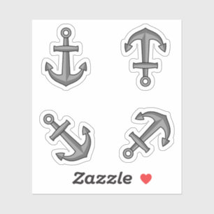 Sticker Ensemble d'Ancres pour bateaux à cartons