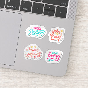 Sticker Ensemble d'autocollants à lettres motivationnelles