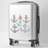 Sticker Ensemble d'autocollants Ancres (Sur valise)