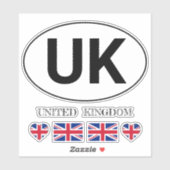 Sticker Ensemble d'autocollants britanniques /Voyage brita (Feuille)