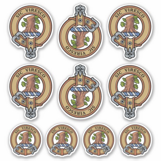 Sticker Ensemble d'autocollants Clan Christie Crest (Devant)