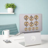 Sticker Ensemble d'autocollants Clan Christie Crest (Ordinateur portable sur le bureau)