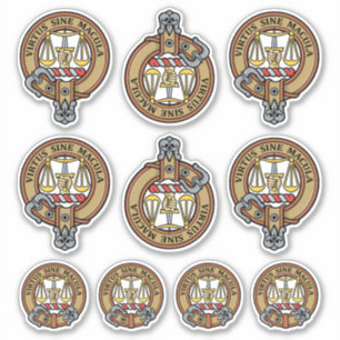 Sticker Ensemble d'autocollants Clan Russell Crest