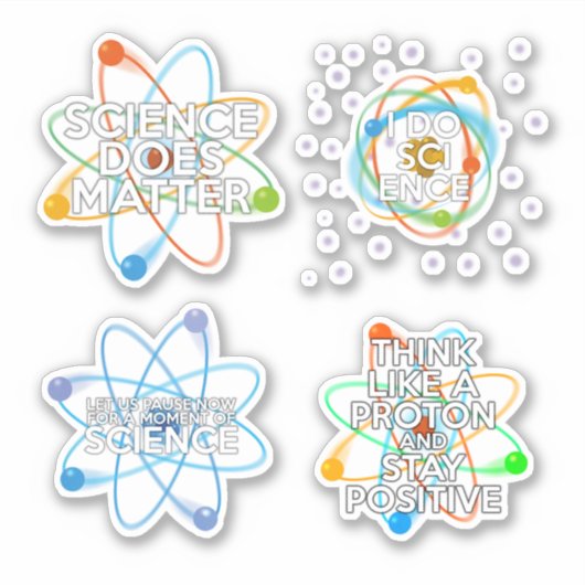Sticker Ensemble d'autocollants de citations scientifiques (Devant)