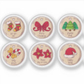 Sticker ensemble d'autocollants de Noël (Devant)