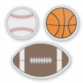 Sticker Ensemble d'autocollants de sport (Devant)