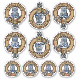 Sticker Ensemble d'autocollants du blason du clan Malcolm