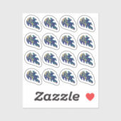 Sticker Ensemble d'autocollants en marbre liquide de feuil (Feuille)